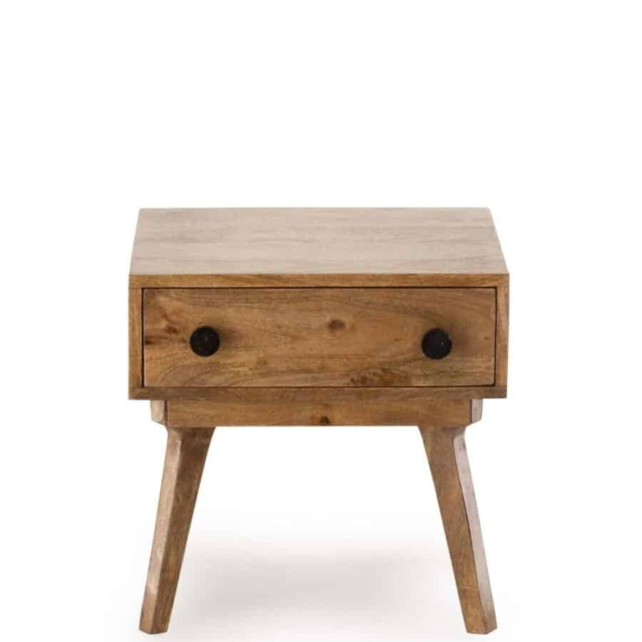 Table de Chevet Manguier Métal Trem — Athezza