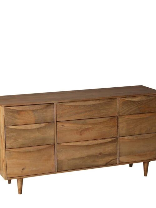 Commode manguier bois naturel Barjac Athezza — 140 cm, 75 cm haut