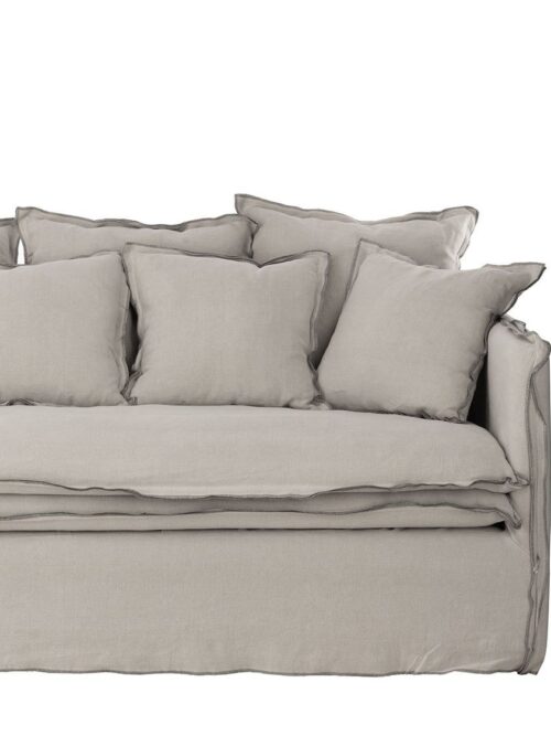 Housse de Canapé Lin Gris 3 Places Cosy — Athezza