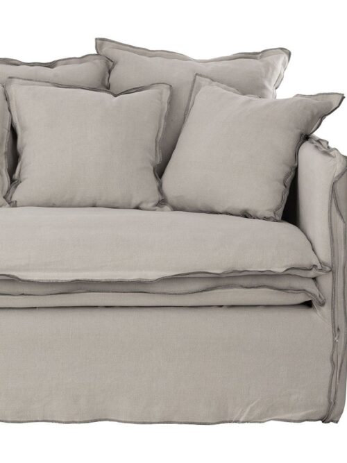 Housse de Canapé Lin Gris 2 Places Cosy — Athezza