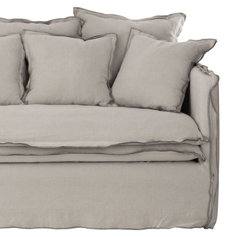 Housse de Canapé Lin Gris 2 Places Cosy — Athezza