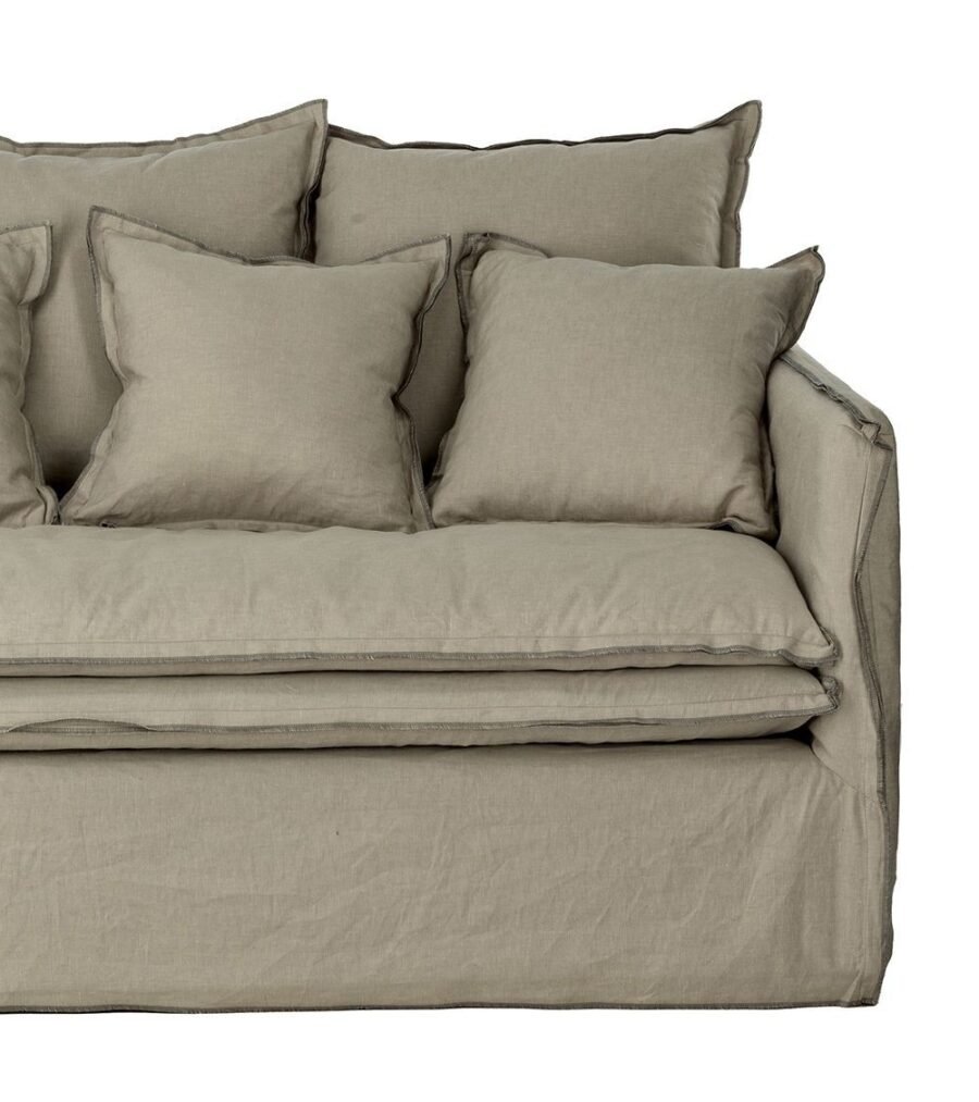 Housse de Canapé Lin Kaki Cosy — Athezza