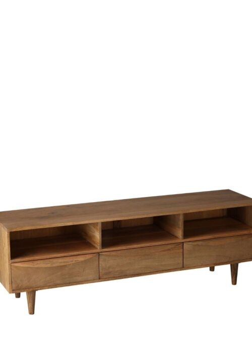 Meuble TV manguier bois naturel Barjac Athezza — 150 cm largeur