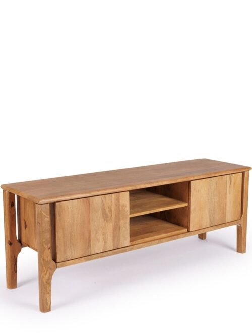 Meuble TV manguier bois naturel Itarsi Athezza — 140 cm largeur