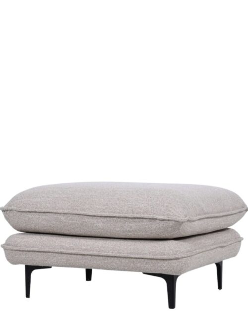 Ottoman Tissu Chiné Beige Modène — Athezza