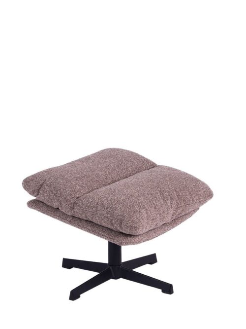 Repose-pied Velours Châtaigne Wilmington — Athezza