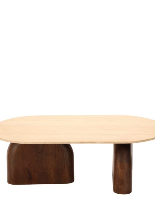 Table Basse Travertin Manguier Aydin — Athezza