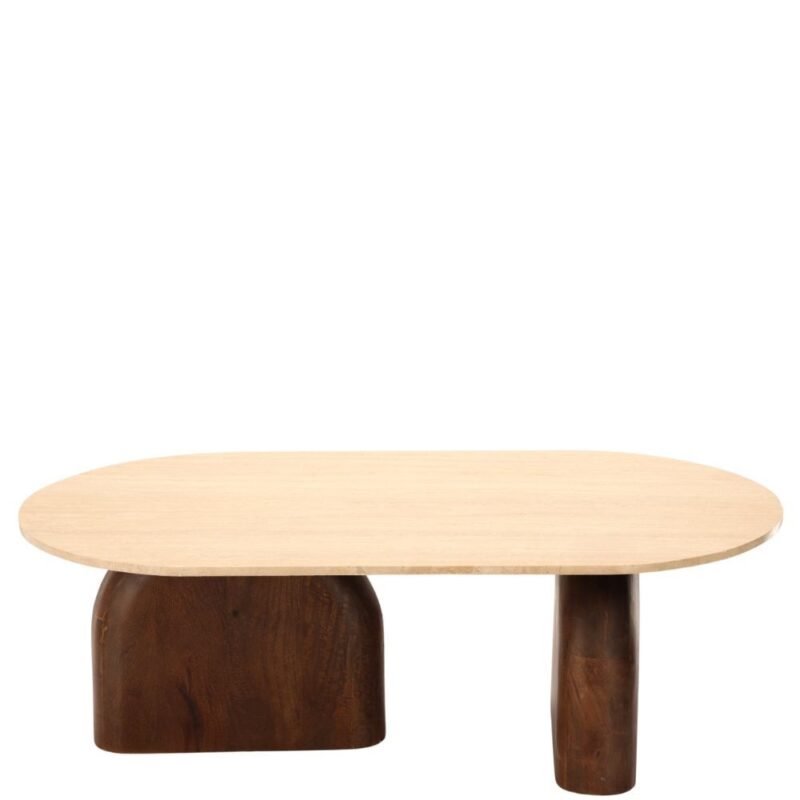 Table Basse Travertin Manguier Aydin — Athezza