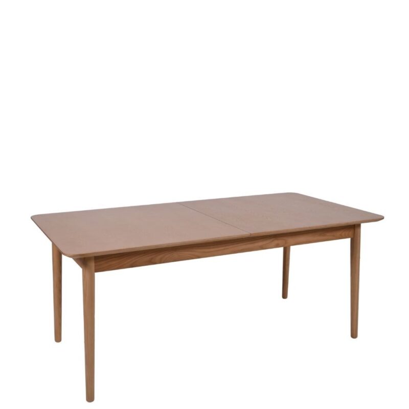 Table extensible frêne naturel 180cm Athezza — collection Kassel, finition naturel clair
