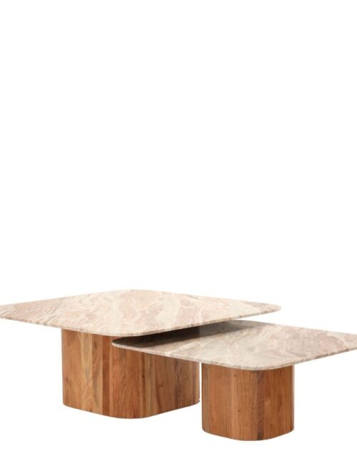 Table Basse Acacia Céramique Bellac — Athezza