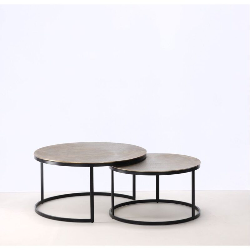 Table Basse Métal Aluminium Lucerne — Athezza