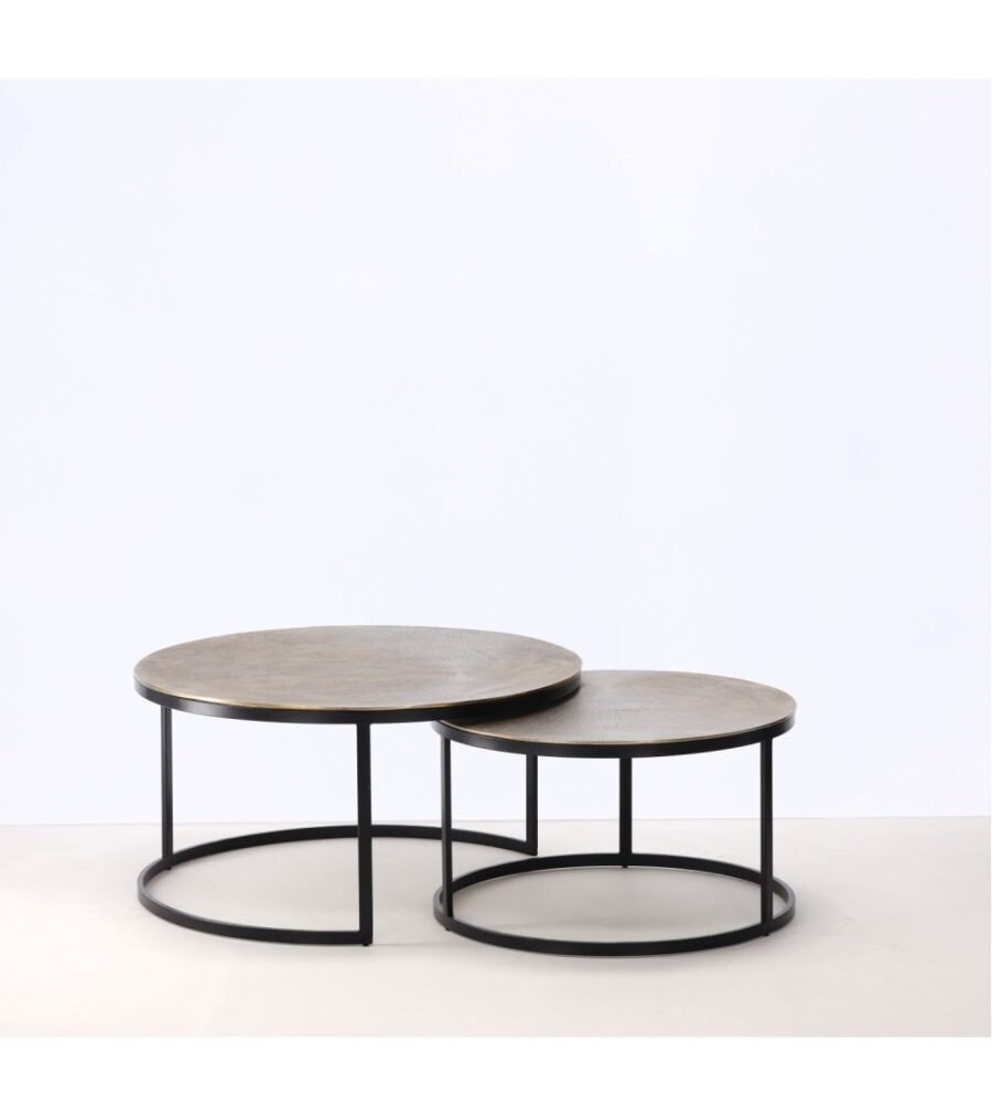 Table Basse Métal Aluminium Lucerne — Athezza