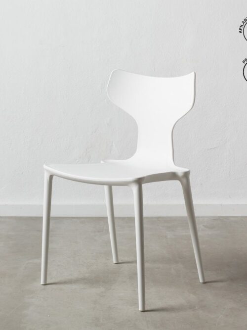 Chaise Empilable Blanc Polypropylène Ixia