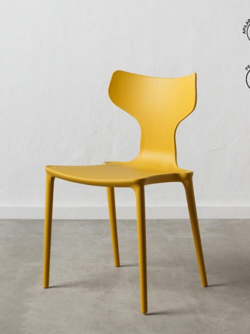 Chaise Empilable Jaune Polypropylène Ixia 47 cm