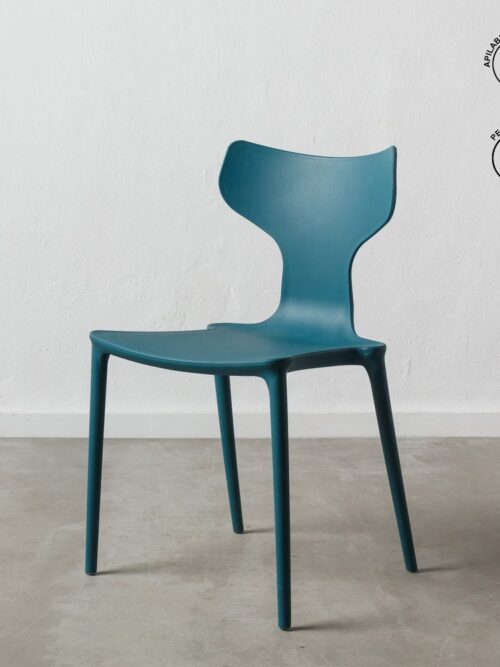 Chaise Empilable Bleu Polypropylène Ixia 47 cm