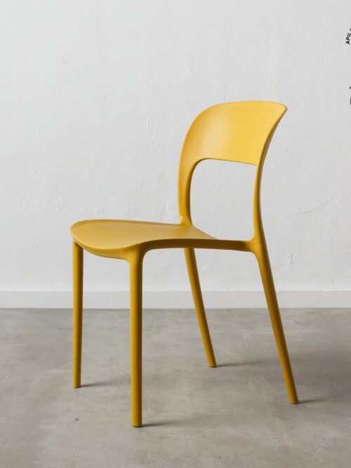 Chaise Empilable Jaune Polypropylène Ixia 43 cm