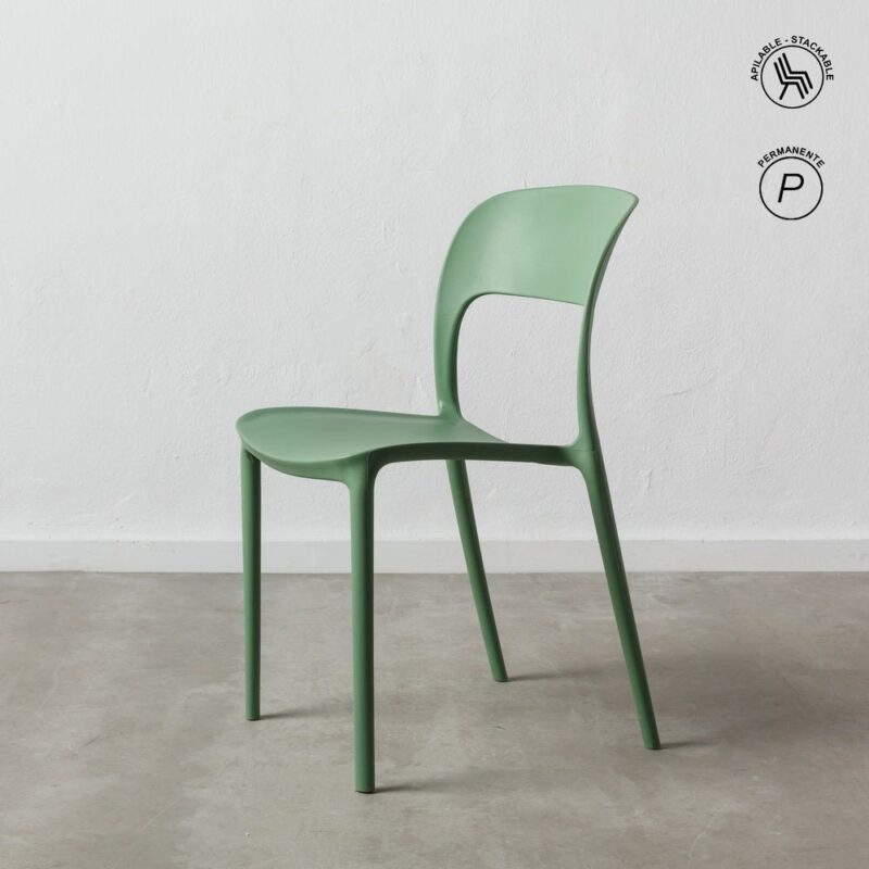 Chaise Empilable Vert Menthe Polypropylène Ixia 43 cm