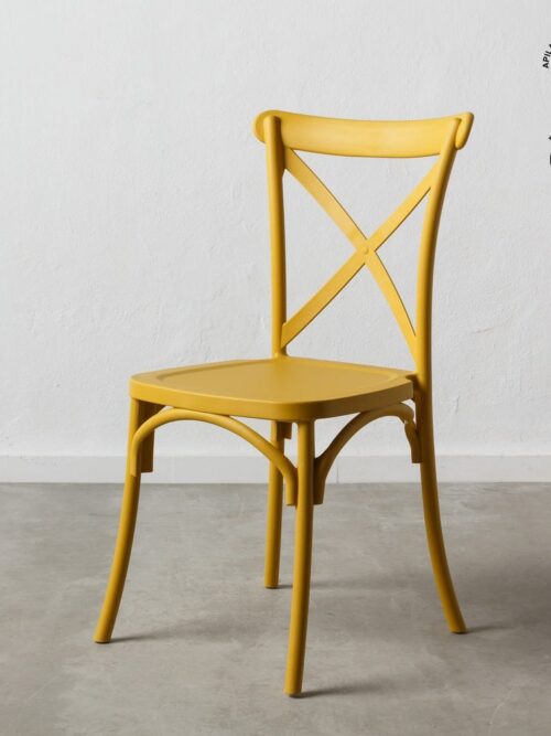 Chaise Empilable Jaune Polypropylène Ixia 48 cm
