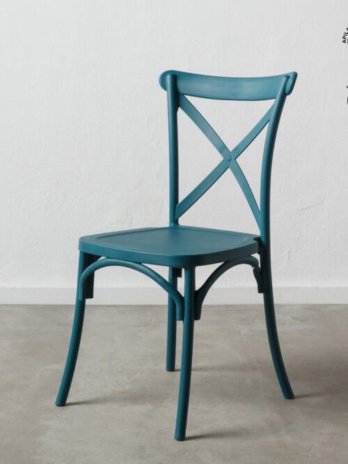 Chaise Empilable Bleu Polypropylène Ixia 48 cm