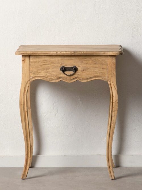 Console Bois Massif De Mindi Tiroir Central Ixia 58cm