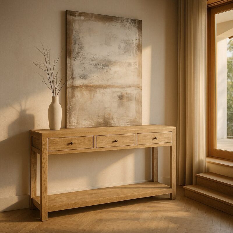 Console Mindi Massif Trois Tiroirs Ixia 150cm