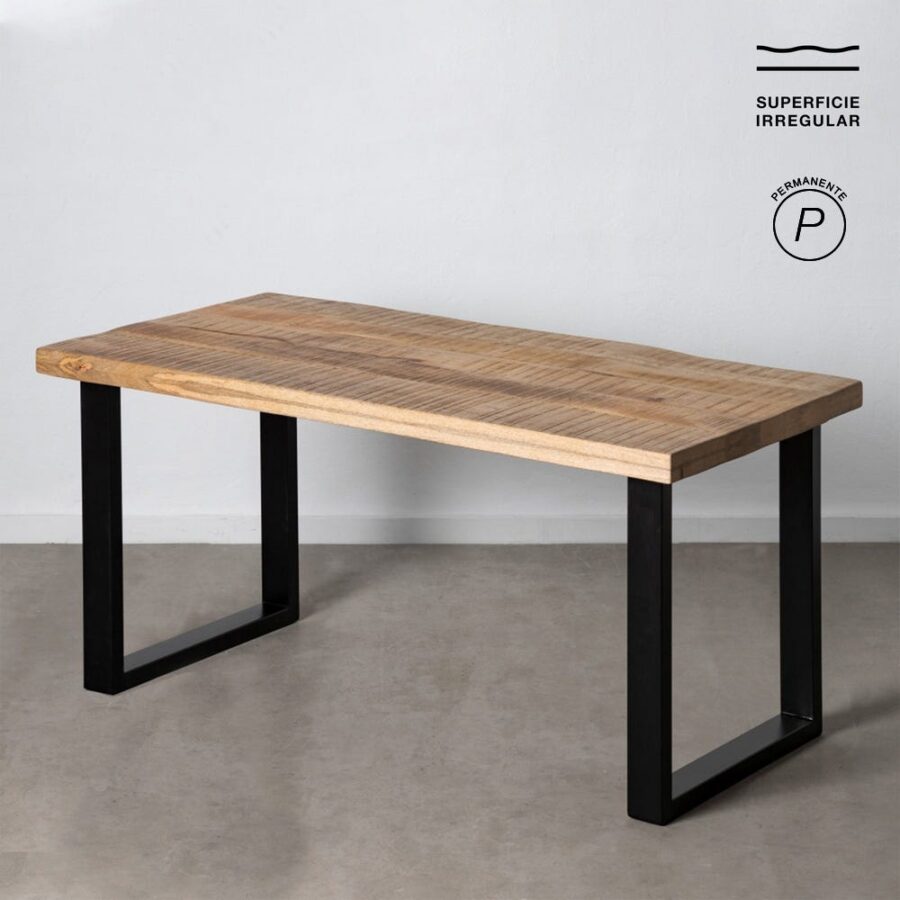 Table à Manger Acacia Naturel-noir Ixia 160cm