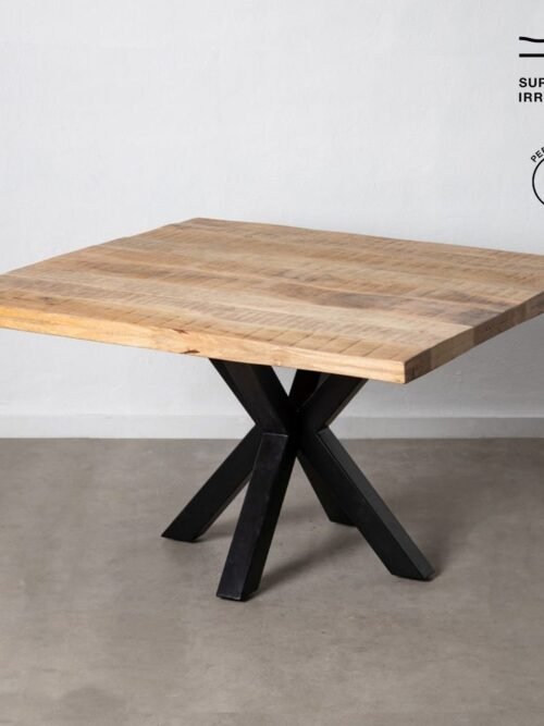 Table à Manger Manguier Naturel-noir Ixia 130cm