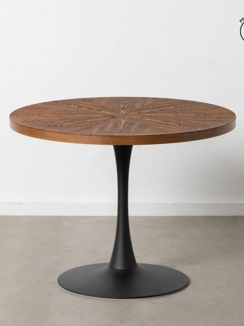 Table à Manger Naturel-noir Ixia 100cm