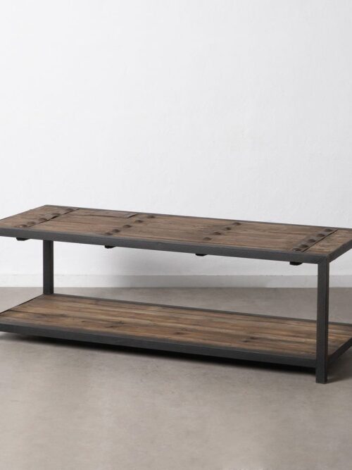 Meuble TV Naturel-noir Ixia 165cm