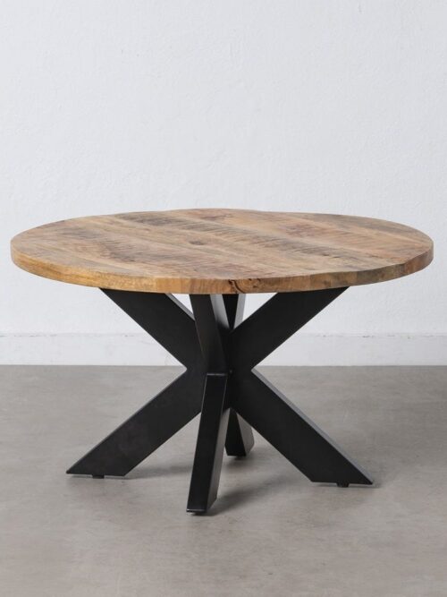 Table Basse Manguier Naturel-noir Ixia 80cm