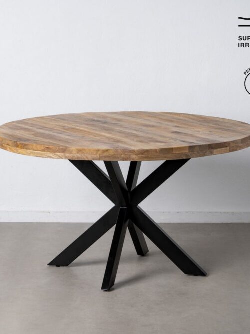 Table à Manger Manguier Naturel-noir Ixia 140cm