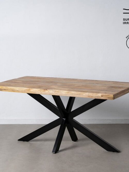 Table à Manger Manguier Naturel-noir Ixia 160cm