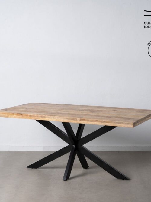 Table à Manger Manguier Naturel-noir Ixia 180cm
