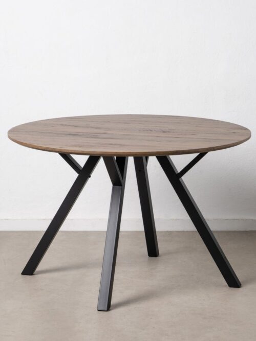 Table à Manger Marron-noir Ixia 120cm