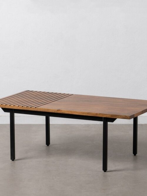 Table Basse Manguier Marron-noir Ixia 110cm