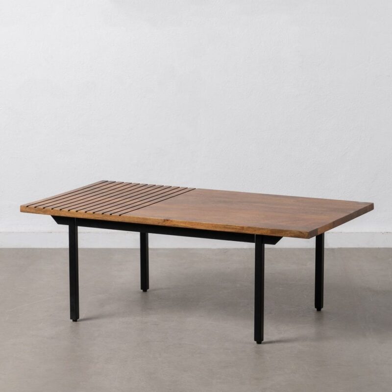 Table Basse Manguier Marron-noir Ixia 110cm