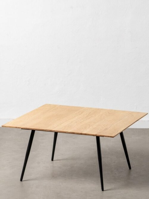 Table Basse Acacia Naturel-noir Ixia 80cm