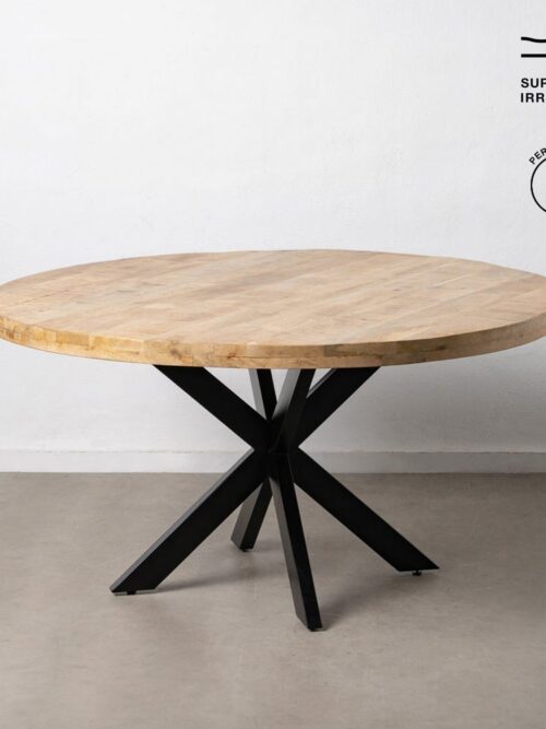 Table à Manger Manguier Naturel-noir Ixia 150cm