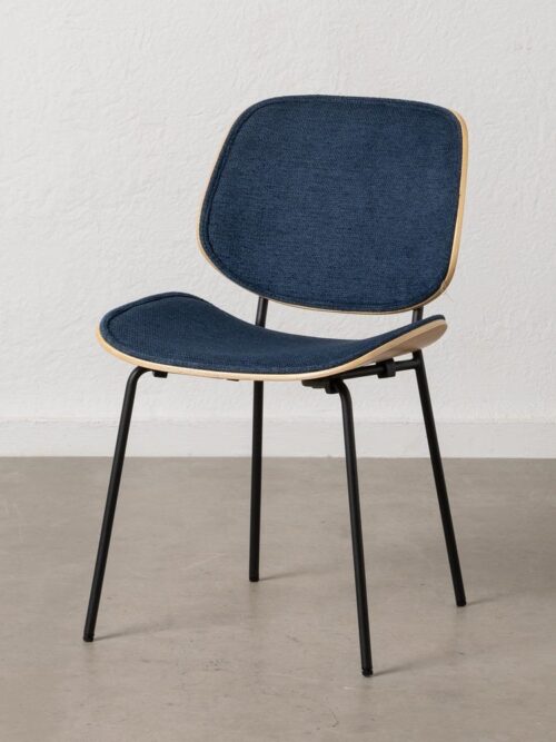Chaise Bleu Foncé Métal Ixia