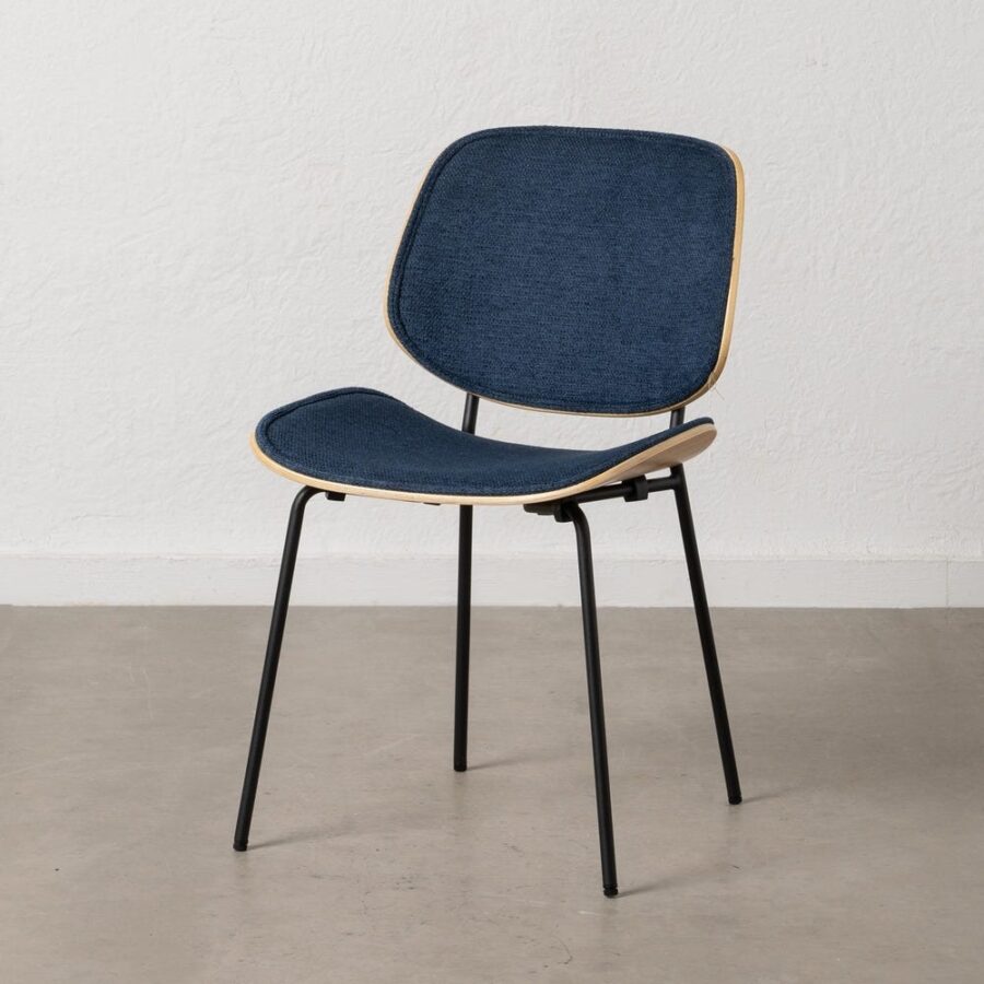 Chaise Bleu Foncé Métal Ixia