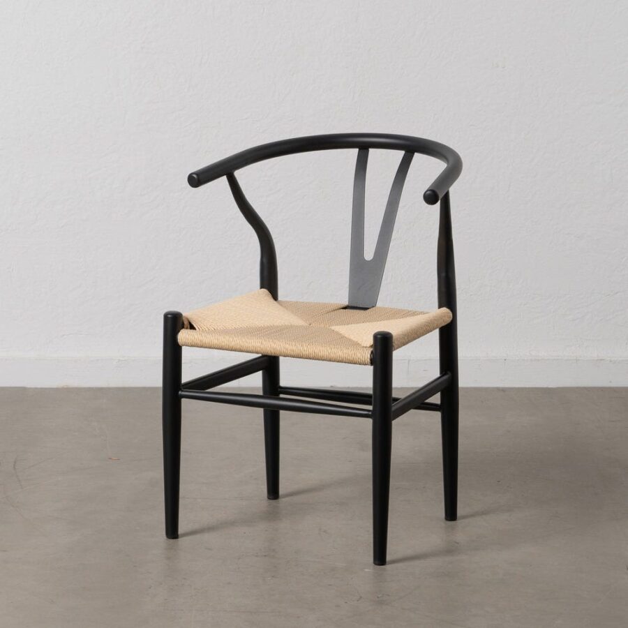 Chaise Noir-Naturel Métal Ixia