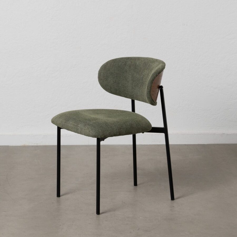Chaise Vert Tissu-Métal Ixia