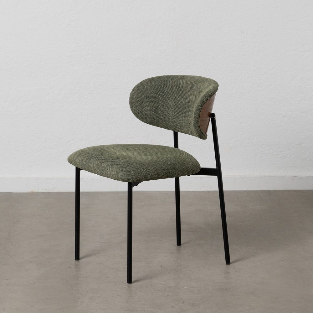 Chaise Vert Tissu-Métal Ixia