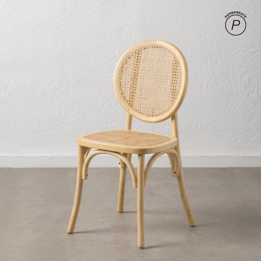 Chaise Naturel Orme Ixia 44 cm