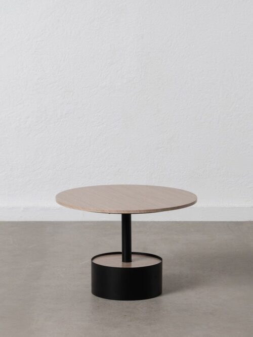 Table Basse Noir-naturel Ixia 65cm