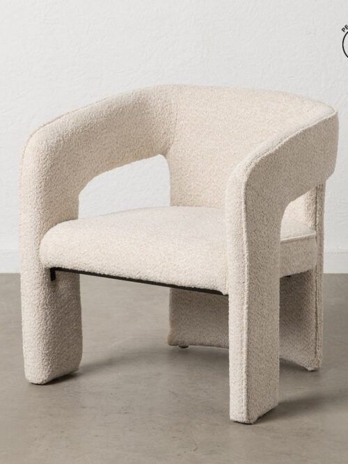 Chaise Beige Étoffe Ixia 69 cm