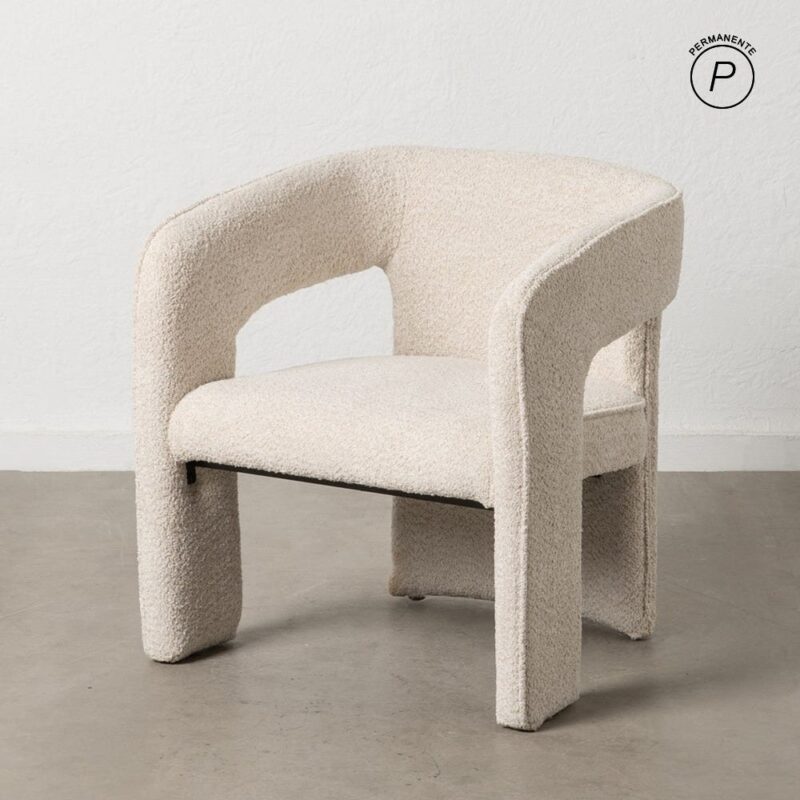 Chaise Beige Étoffe Ixia 69 cm