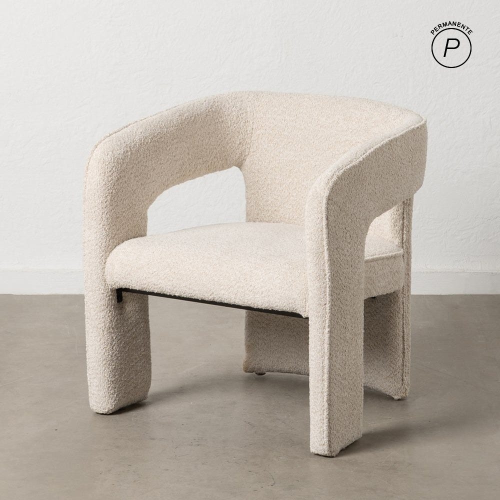 Chaise Beige Étoffe Ixia 69 cm