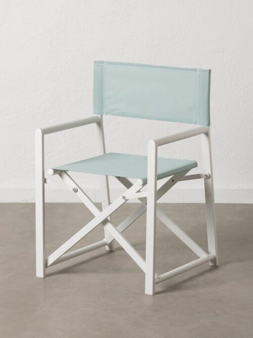 Chaise Réalisateur Vert-Blanc Ixia