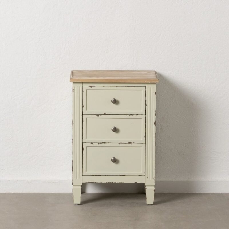 Chevet Beige Cannelées Ixia 45cm